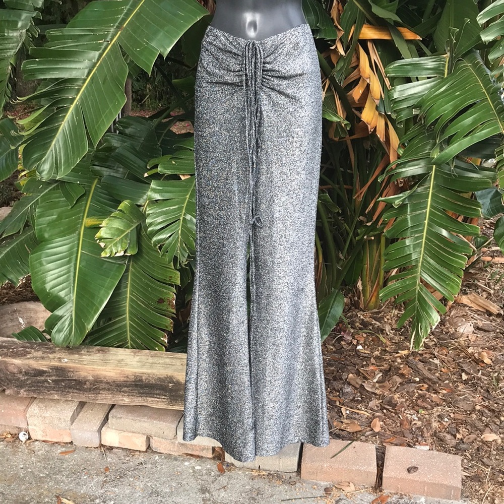 Wild fable sparkly silver low-rise or Adjustable rise  pants